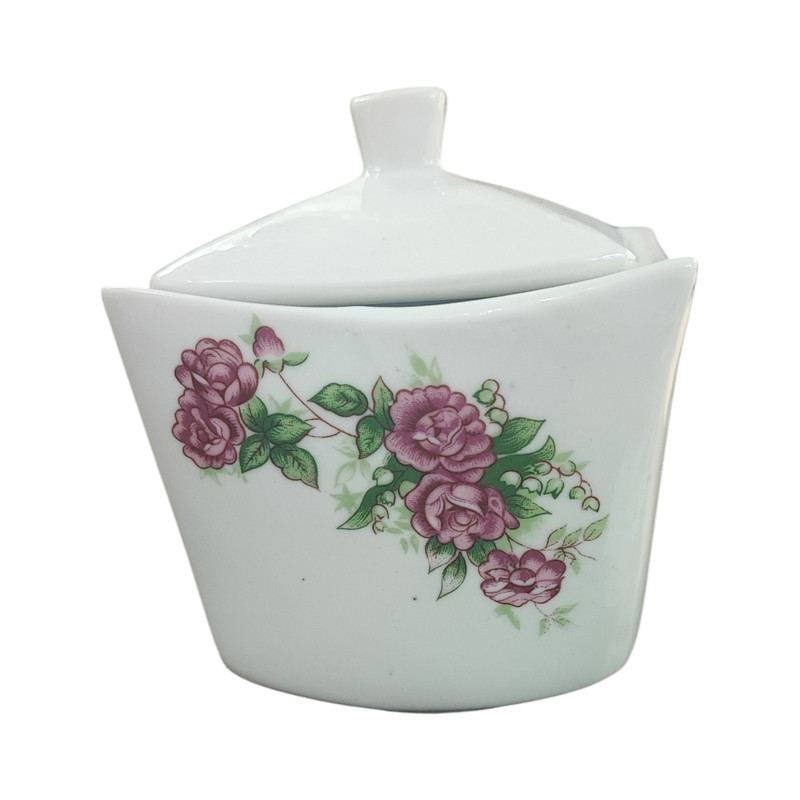 قندان مرجان مدل گل سرخ کد 4 قندان مرجان مدل گل سرخ کد 4