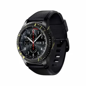 MAHOOT Graphite-Gold-Marble Cover Sticker for Samsung Galaxy Gear S3 Frontier Smartwatch
