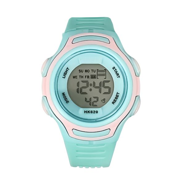 ساعت مچی دیجیتال بچگانه مدل اسپرت تک زمانه بند پیو کرنومتر دار کد H2