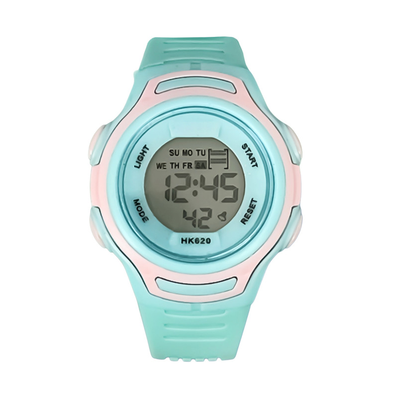 ساعت مچی دیجیتال بچگانه مدل اسپرت تک زمانه بند پیو کرنومتر دار کد H2