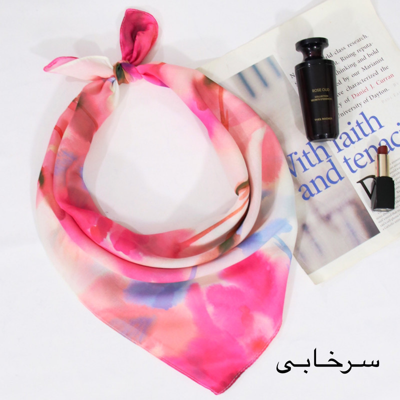 دستمال سر و گردن زنانه مدل مینی نخی بهشت کد aa-2496