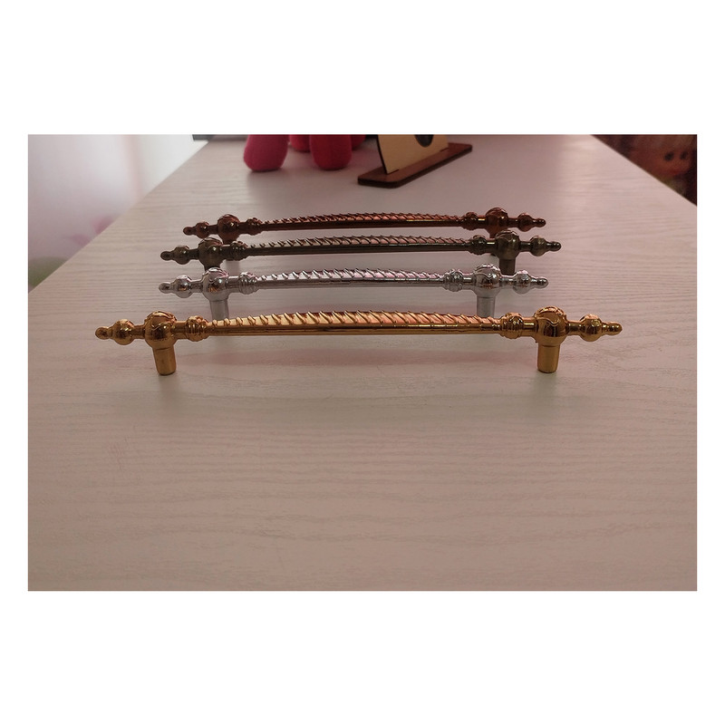 دستگیره کابینت و کمد مدل عثمانی کد zc128 بسته 2 عددی