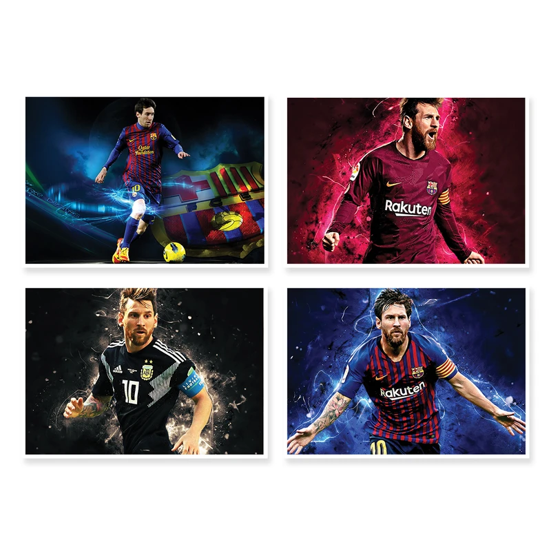 پوستر طرح Messi کد A-1728 مجموعه 4 عددی