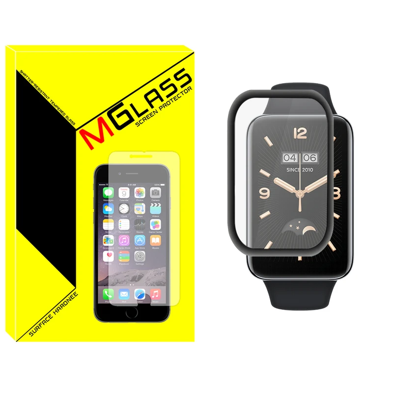 محافظ صفحه نمایش نانو ام‌گلس مدل Pmma-MG مناسب برای ساعت هوشمند شیائومی Mi band 7 pro