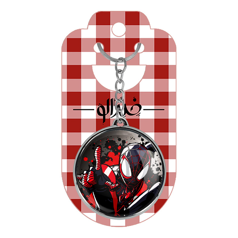 جاکلیدی خندالو طرح مرد عنکبوتی مدل دوطرفه کد 1318613181