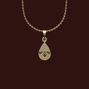 گردنبند طلا 18 عیار زنانه مدوپد مدل هندسی کد X2-1-1055