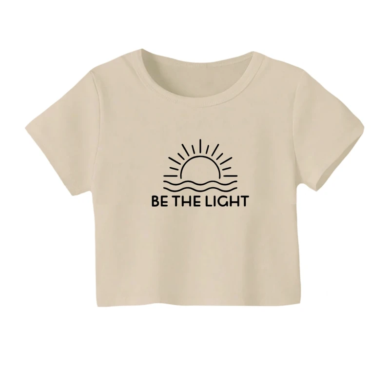 کراپ‌ تی‌شرت آستین کوتاه زنانه مدل نورباش