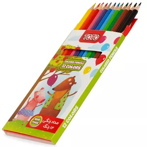 مداد رنگی 12 رنگ توتو کد 10