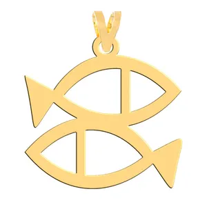 آویز گردنبند طلا 18 عیار زنانه فرشته مدل ماهی  WNL-000444