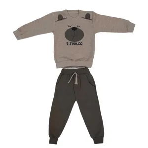 ست سویشرت و شلوار پسرانه مدل خرسی