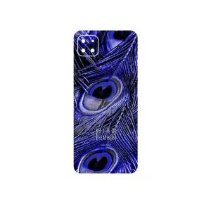 MAHOOT Purple Feather Cover Sticker for Samsung Galaxy A22 5G