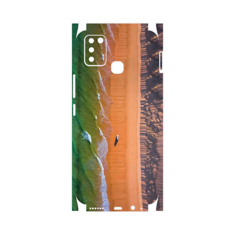 برچسب پوششی ماهوت مدل Beach and Green Sea-FullSkin مناسب برای گوشی موبایل اینفینیکس Smart 6 X657B
