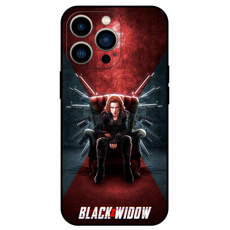 کاور مگافون طرح بیوه سیاه مدل 5423 مناسب برای گوشی موبایل اپل iPhone 14 Pro Max  