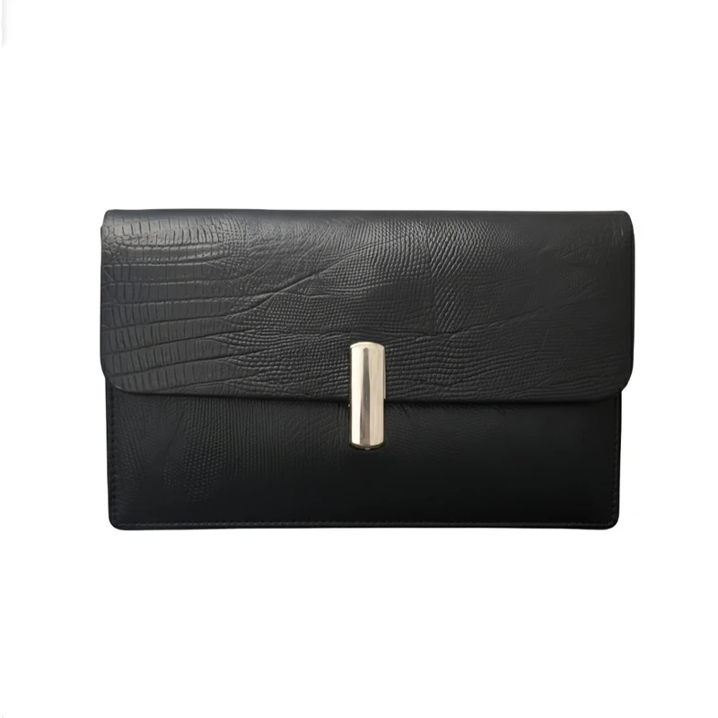 کیف رودوشی زنانه مدل آناتا چرم طبیعی لیزارد