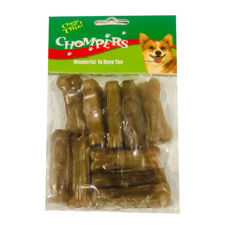 غذای تشویقی سگ چمپرز مدل استخوان ژلاتینی 5cm وزن 150 گرم