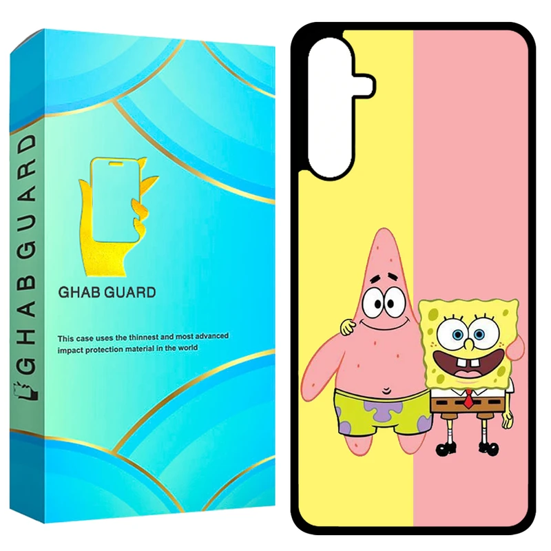 کاور قاب گارد طرح باب اسفنجی مدل GCHPA34 مناسب برای گوشی موبایل سامسونگ Galaxy A34 5G