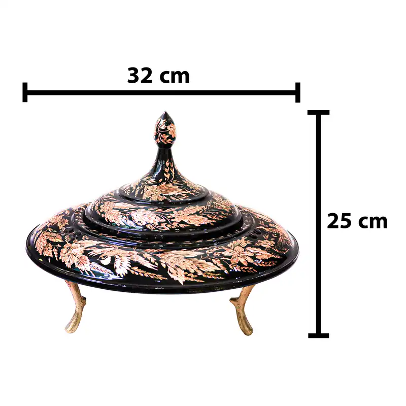 شکلات خوری مسی مدل الماس تراش کد HQ33p25