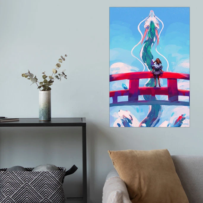 پوستر گوفی مدل انیمه شهر اشباح طرح Spirited Away Anime کد BEAU12