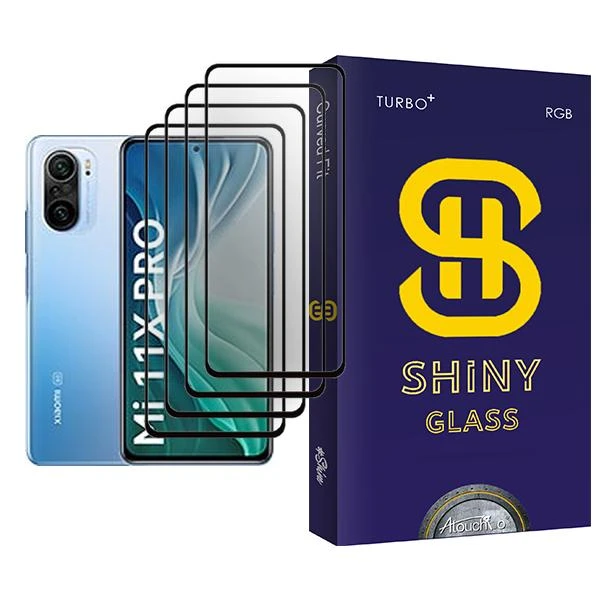 محافظ صفحه نمایش آتوچبو مدل Shiny Glass MIX004 مناسب برای گوشی موبایل شیائومی Mi 11X Pro بسته چهار عددی