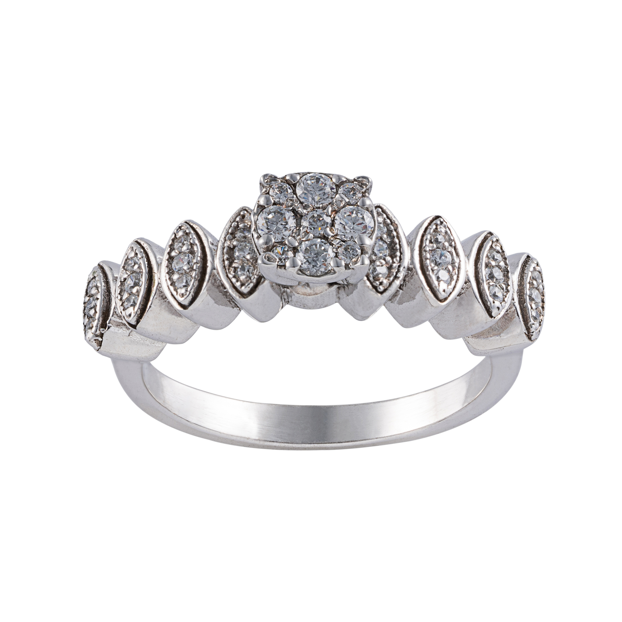 انگشتر نقره زنانه جواهری سون مدل 1873