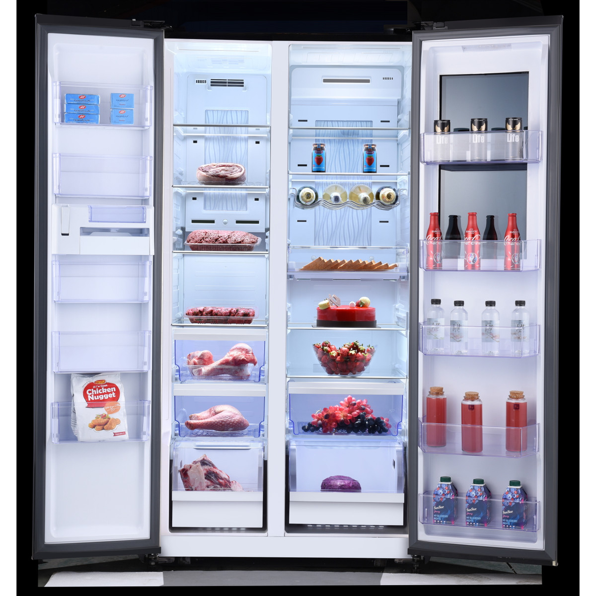 یخچال و فریزر ساید بای ساید 32 فوت استیلون مدل INVERNO