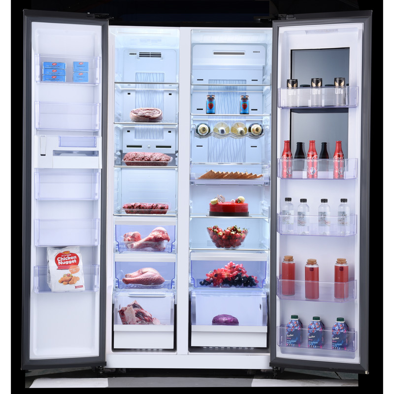 یخچال و فریزر ساید بای ساید 32 فوت استیلون مدل INVERNO