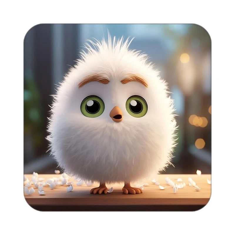 زیر لیوانی کاکتی طرح حیوانات کارتونی مدل mp28055