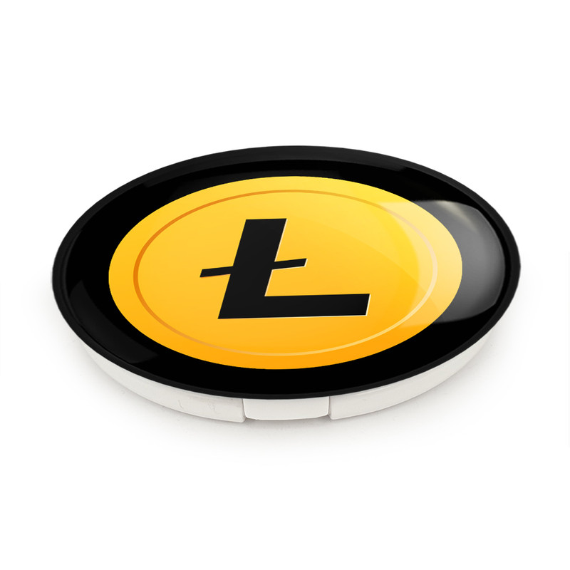 آینه جیبی خندالو طرح ارز دیجیتال لایت کوین مدل تاشو کد 10905
