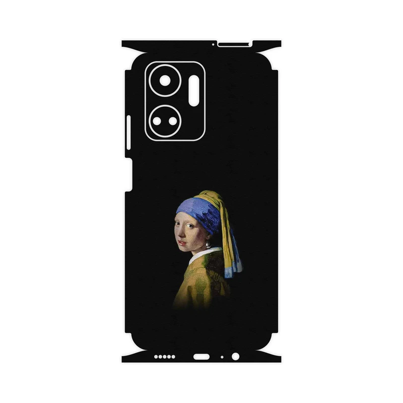 برچسب پوششی ماهوت مدل Girl with a Pearl Earring of Vermeer-FullSkin مناسب برای گوشی موبایل آنر X7a