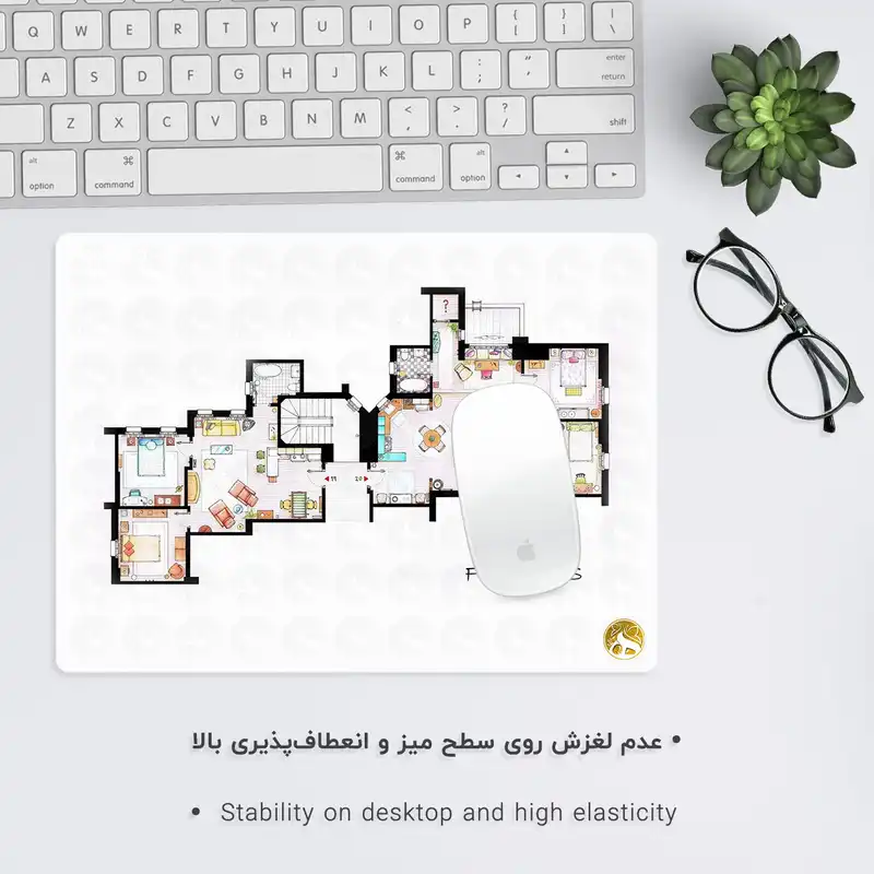 ماوس پد هومرو طرح سریال فرندز مدل A1744