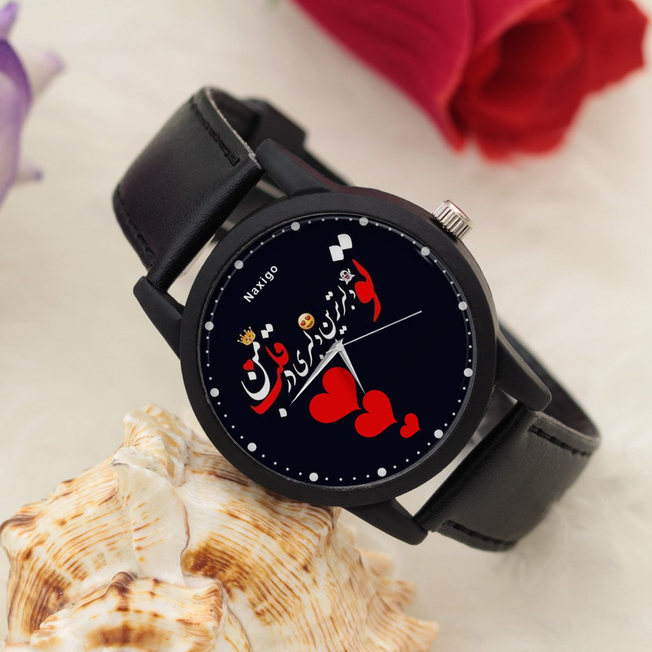 ساعت مچی عقربه ای ناکسیگو مدل تو دلبر ترین دلبری در قلب من کد LF13370 ساعت مچی عقربه ای ناکسیگو مدل تو دلبر ترین دلبری در قلب من کد LF13370