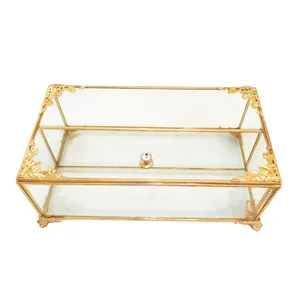 باکس شیشه ای مدل جای کارد و چنگال طرح یاقوت کد 69