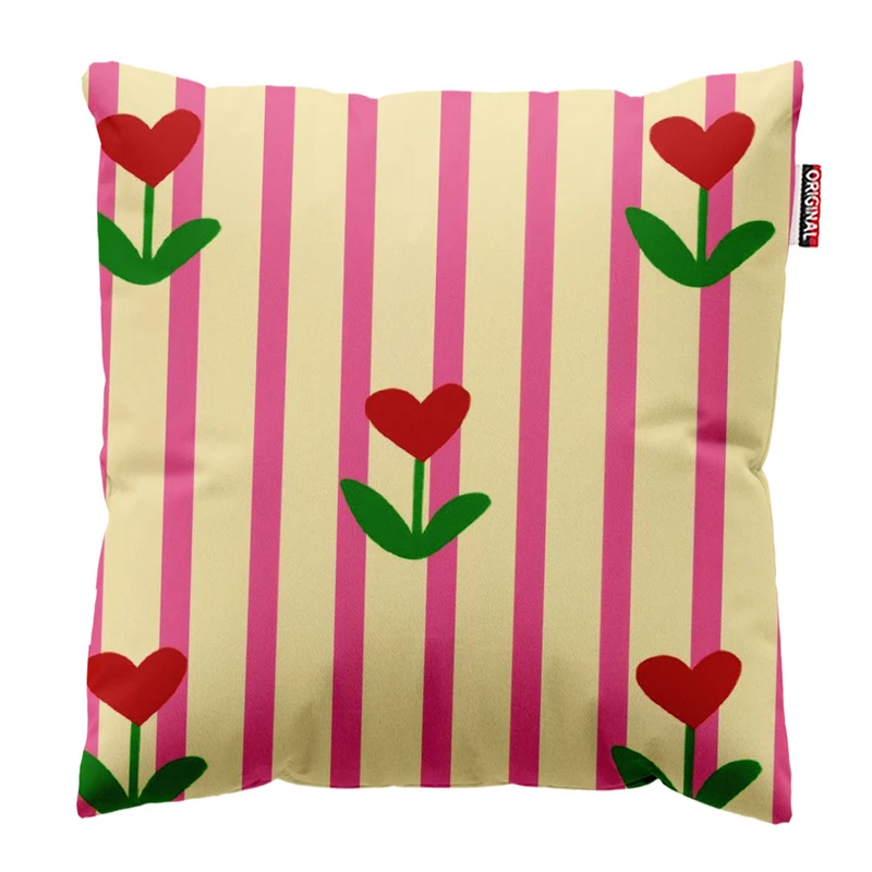  کوسن پاد آفرین طرح گل کد 3166 سایز 30*30 سانتی متر