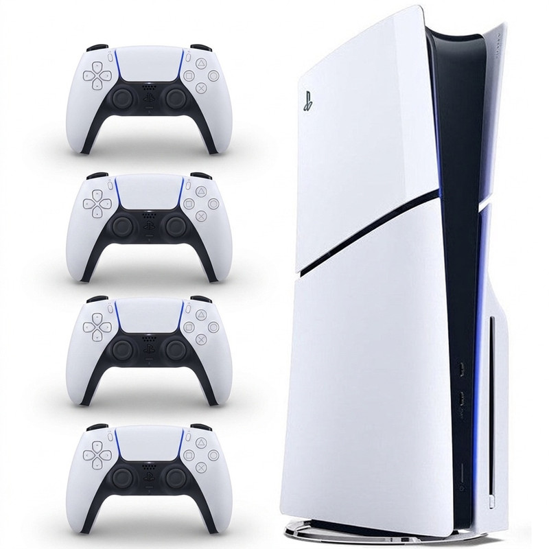 کنسول بازی سونی مدل PlayStation 5 Slim ظرفیت یک ترابایت ریجن 2016A اروپا به همراه دسته اضافی 