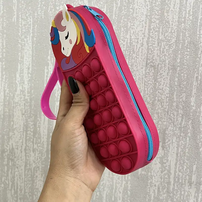 جامدادی مدل پاپتی سیلیکونی طرح یونیکورن کیوت کد U NN