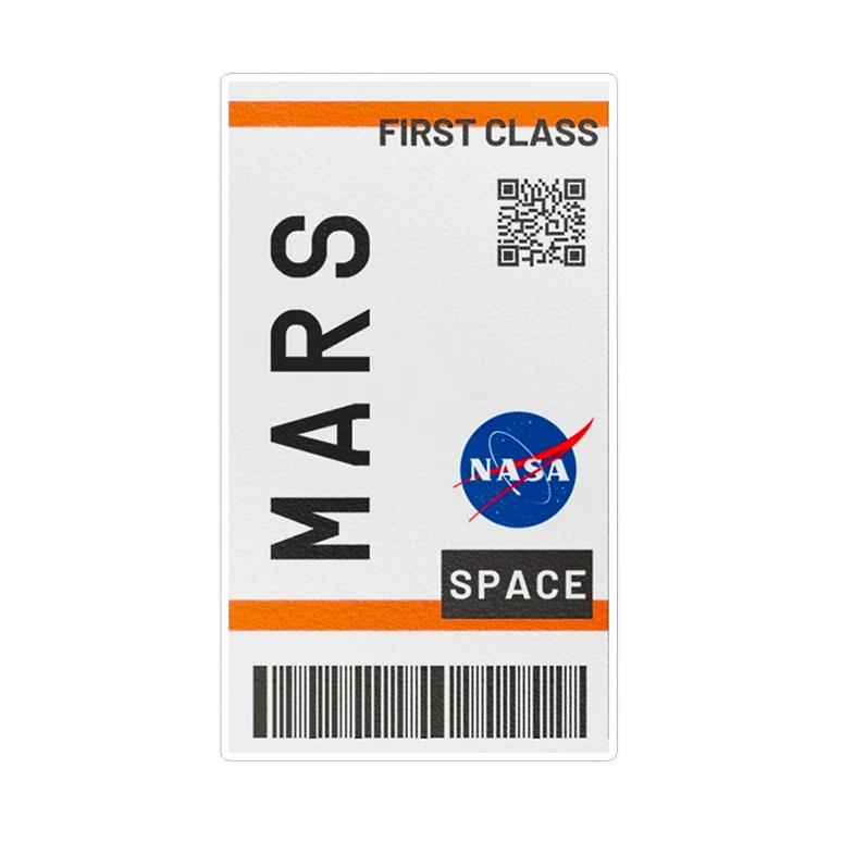 استیکر لپ تاپ ماسا دیزاین طرح mars مدل STK1223