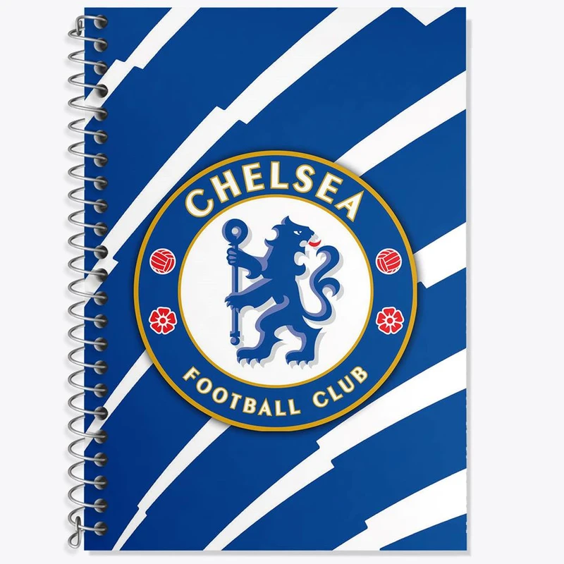 دفتر زبان 50 برگ خندالو مدل سه خط طرح باشگاه چلسی کد 26544