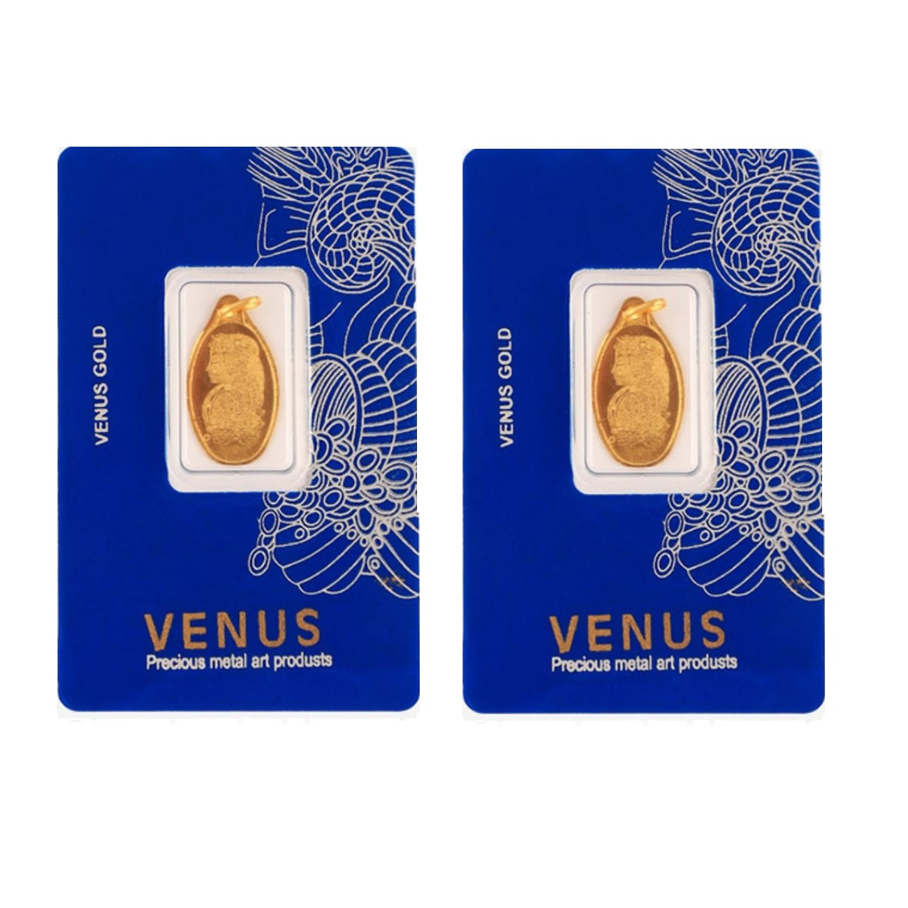 طلا گرمی 18 عیار گالری طلای نجفپور مدل الیزابت6g بسته دو عددی