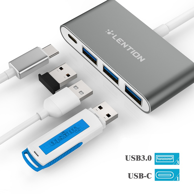 هاب 4 پورت USB-C لنشن مدل c13se