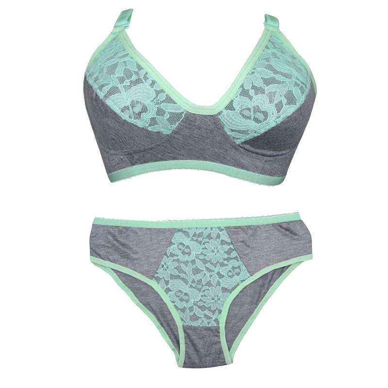 ست شورت و سوتین زنانه مدل 465 رنگ سبز
