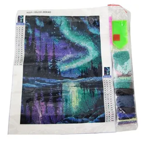 پازل آموزشی مدل تابلو نقاشی الماسی سه بعدی طرح کهکشانی