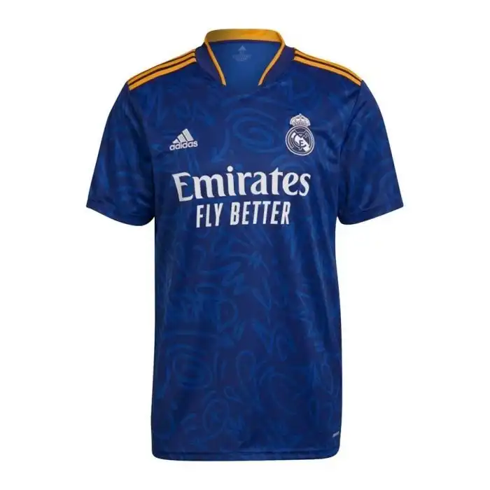 تی شرت آستین کوتاه ورزشی مردانه مدل لباس دوم رئال مادرید 2022