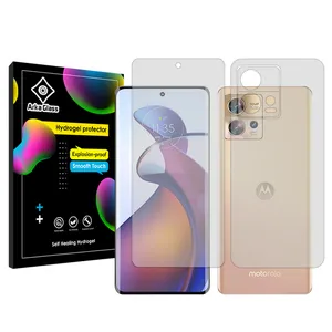 Arka Glass Tough model transparent screen protector suitable for Motorola Edge 30 Fusion mobile phone along with the back of the phone protector