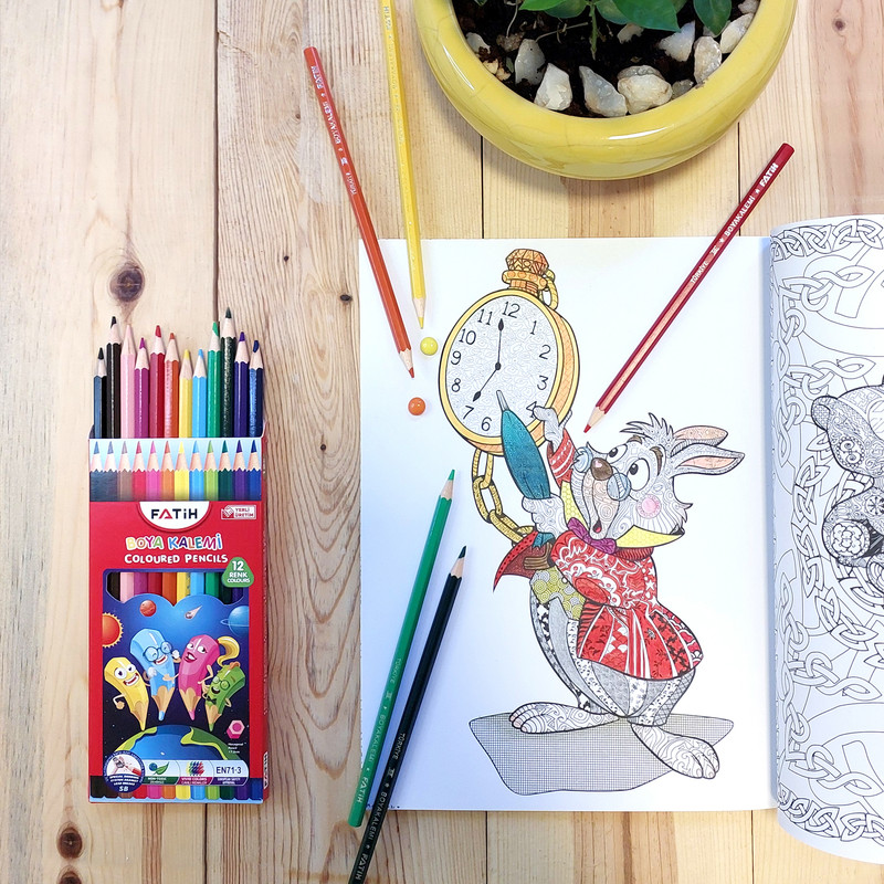 مداد رنگی 12 رنگ فاتح کد 3-71