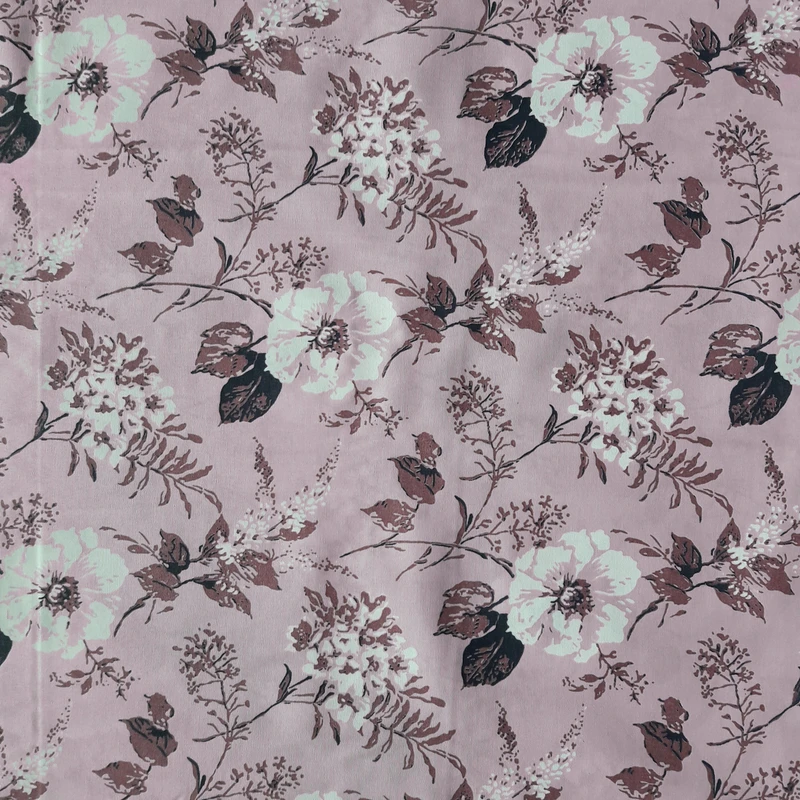 پارچه ملحفه عرض 2 متر مدل باران 11204 رنگ صورتی