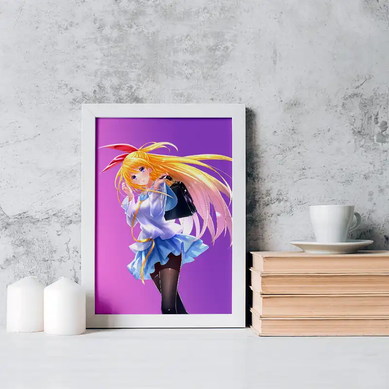 تابلو خندالو مدل انیمه عشق دروغین کد 17206