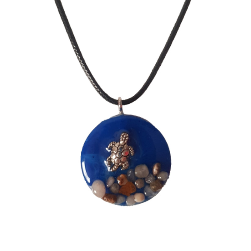 گردنبند دخترانه مدل دریا و لاک پشت گردنبند دخترانه مدل دریا و لاک پشت