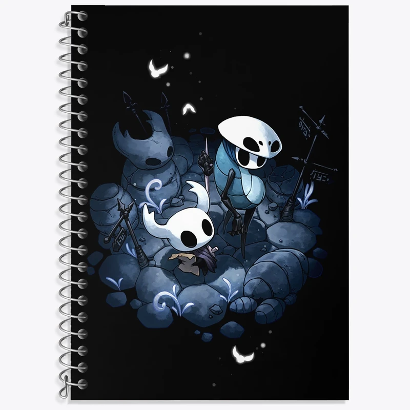 دفتر لغت 50 برگ خندالو طرح بازی هالو نایت (Hollow Knight) کد 32987