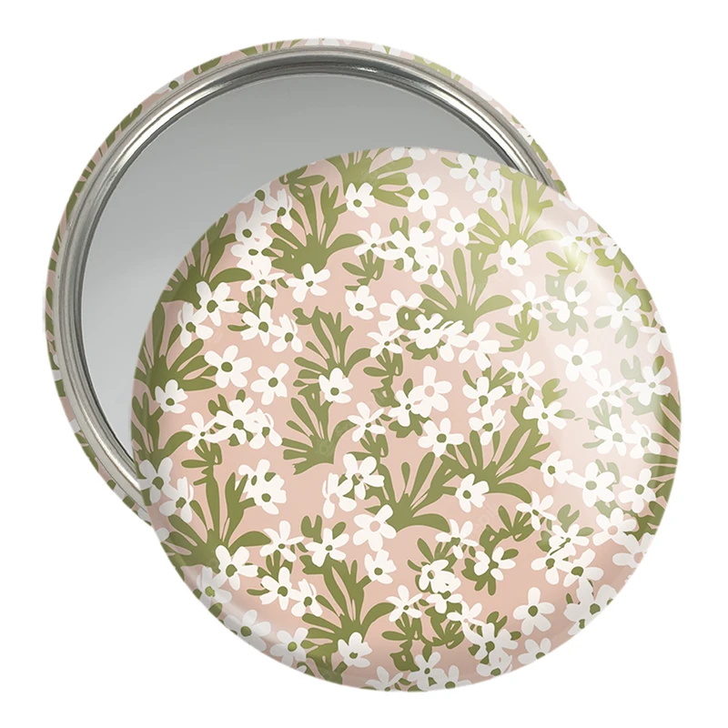 آینه جیبی خندالو مدل گل گلی کد 29084