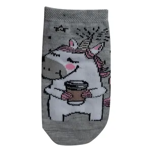  جوراب دخترانه طرح یونیکرن کد 01